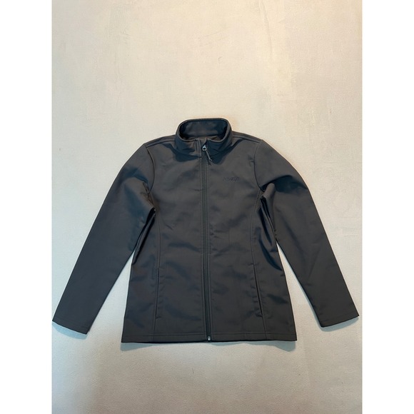 Magellan Outdoors Jackets & Blazers - Magellan Outdoors Girls XL Gray Softshell Fleece Lined Full Zip Jacket